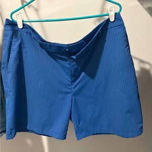 Under Armour Men's Blue Flat-Front Performance Shorts